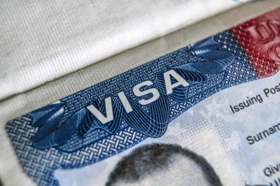 Visa USA in Foreign Passport for Tourism. High quality photo